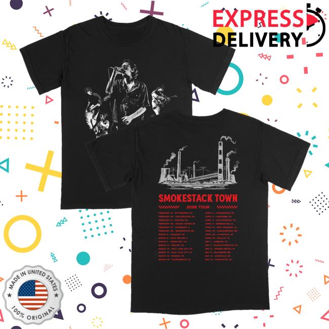 Ole60 Store Merch Smokestack Town 2026 Black Tour Tee 3 Ole60 Store Merch Smokestack Town 2026 Black Tour Tee