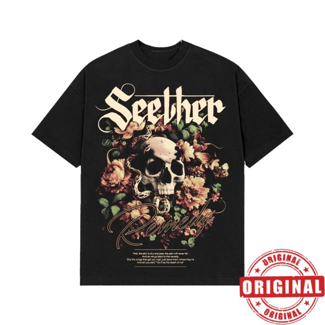 Seether Merch Store Remedy Rose Tee 3 Seether Merch Store Remedy Rose Tee