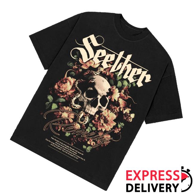 Seether Shop Merch Remedy Rose Tee 3 Seether Shop Merch Remedy Rose Tee