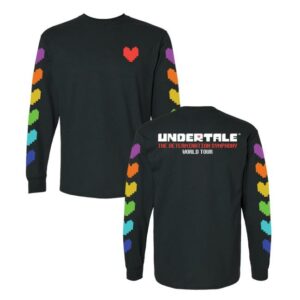 Undertale Symphony Shop Merch Undertale World Tour Long Sleeve Tee Shirts