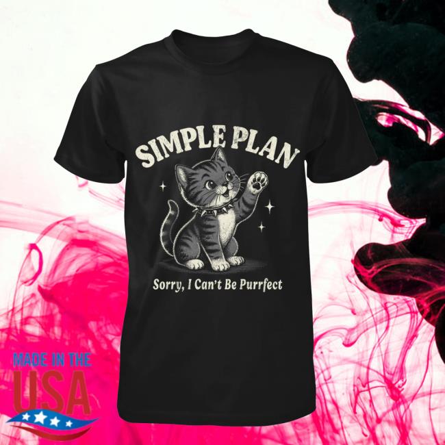 Simple Plan Store Merch Cat T-Shirt 2 Simple Plan Store Merch Cat T-Shirt