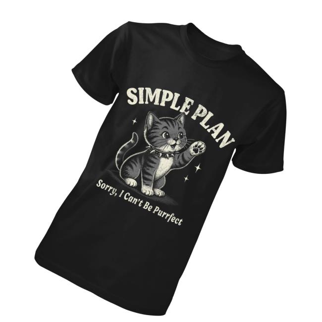 Simple Plan Store Merch Cat T-Shirt 3 Simple Plan Store Merch Cat T-Shirt