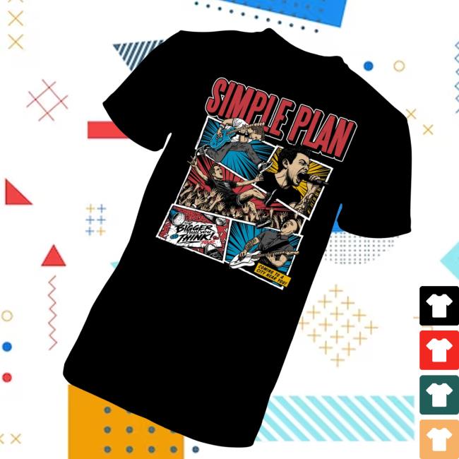 Simple Plan Store Merch Comic Book T-Shirt 3 Simple Plan Store Merch Comic Book T-Shirt