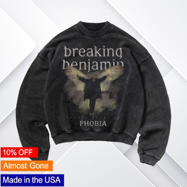 Breaking Benjamin Merch Store Phobia Album Crewneck 2 Breaking Benjamin Merch Store Phobia Album Crewneck
