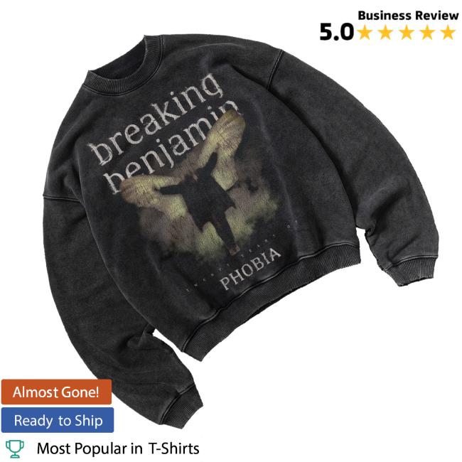 Breaking Benjamin Merch Store Phobia Album Crewneck 3 Breaking Benjamin Merch Store Phobia Album Crewneck