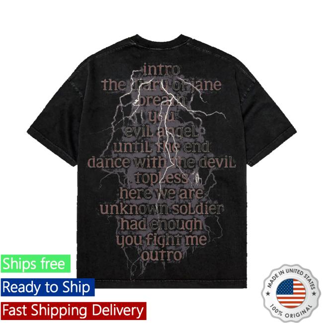 Breaking Benjamin Merch Store Phobia Track List Tee 4 Breaking Benjamin Merch Store Phobia Track List Tee