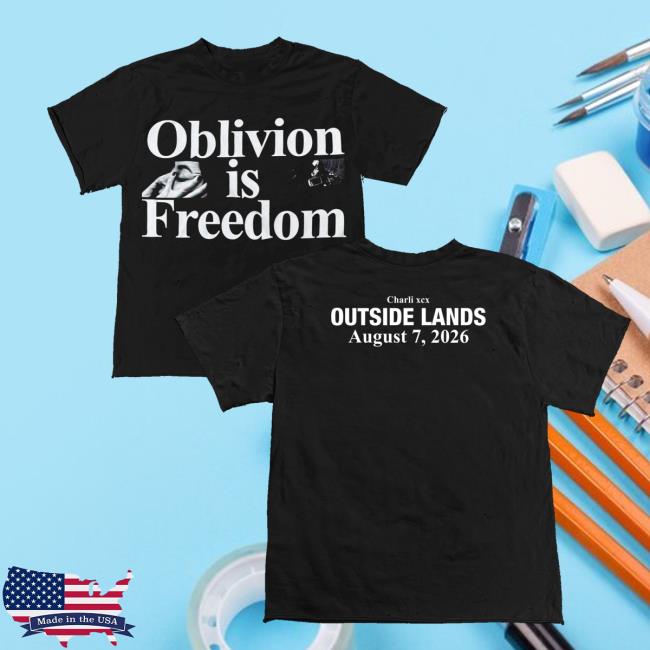 Charli Xcx Merch Store Oblivion Is Freedom Outside Lands Tee 5 Charli Xcx Merch Store Oblivion Is Freedom Outside Lands Tee