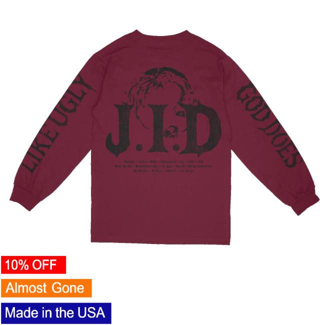 Jid Store Merch Gdlu Burgundy Long Sleeve 4 Jid Store Merch Gdlu Burgundy Long Sleeve
