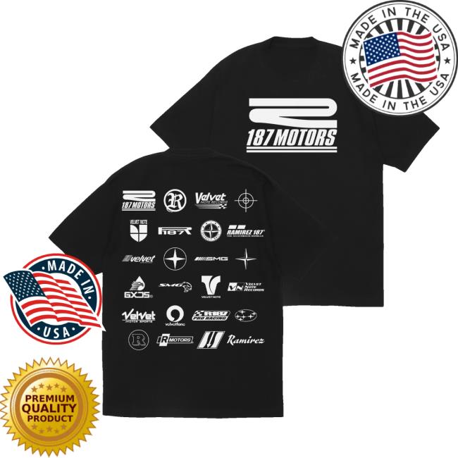 Ramirez 187 Merch Store R187 Motors Tee Black 2 Ramirez 187 Merch Store R187 Motors Tee Black