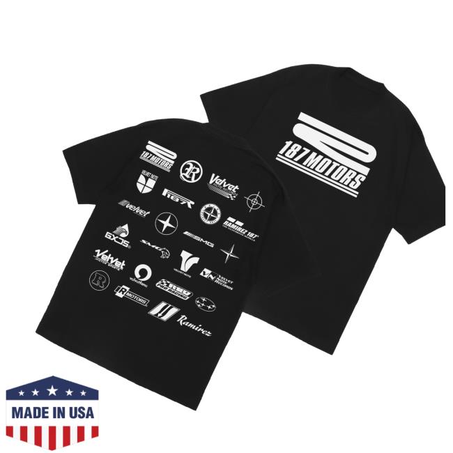 Ramirez 187 Merch Store R187 Motors Tee Black 3 Ramirez 187 Merch Store R187 Motors Tee Black