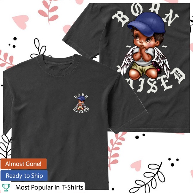 Born X Raised Store Merch El Angel Rocker Tee Vintage Black 4 Born X Raised Store Merch El Angel Rocker Tee Vintage Black