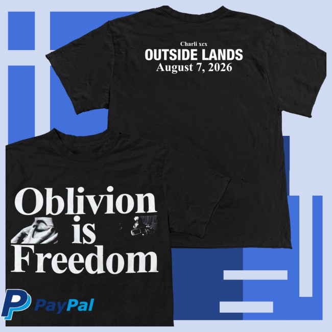 Charli Xcx Store Merch Oblivion Is Freedom Outside Lands Tee 3 Charli Xcx Store Merch Oblivion Is Freedom Outside Lands Tee