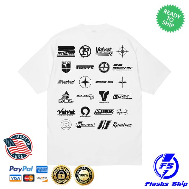 Ramirez 187 Merch Store R187 Motors Tee (White) 4 Ramirez 187 Merch Store R187 Motors Tee (White)