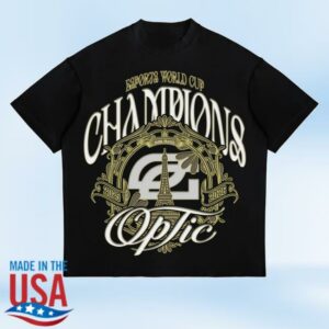 Optic Gaming Merch Store 2026 Ewc Champions Tee