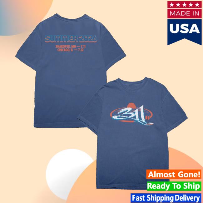 311 Store Merch Summer 2026 Regional Tee Shakopee-Chicago 2 311 Store Merch Summer 2026 Regional Tee Shakopee-Chicago