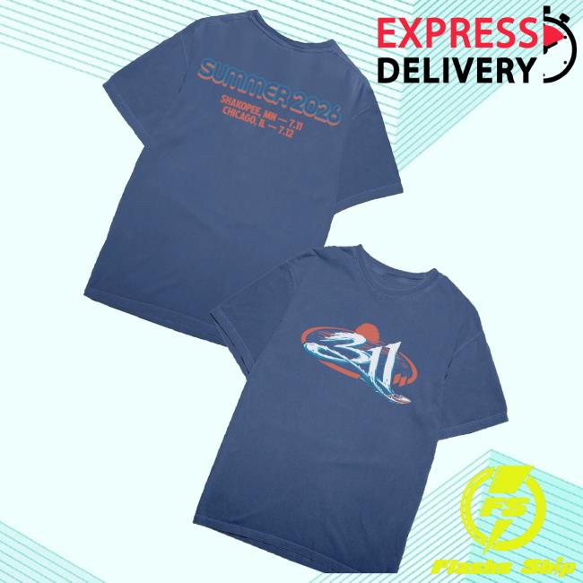 311 Store Merch Summer 2026 Regional Tee Shakopee-Chicago 3 311 Store Merch Summer 2026 Regional Tee Shakopee-Chicago