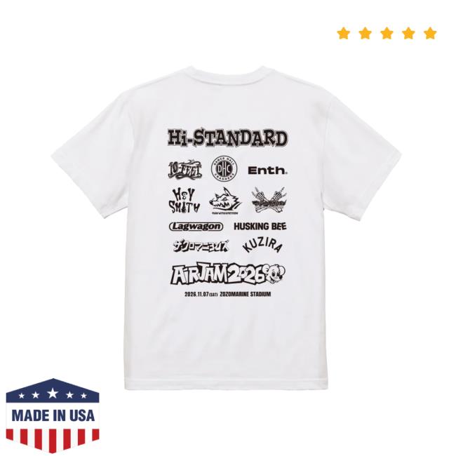 Air Jam Store Merch Air Jam 2026 Logo T-Shirt White 4 Air Jam Store Merch Air Jam 2026 Logo T-Shirt White