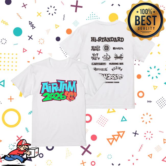 Air Jam Store Merch Air Jam 2026 Logo T-Shirt White 5 Air Jam Store Merch Air Jam 2026 Logo T-Shirt White