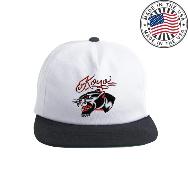Koyo Merch Store Embroidered Panther Cap 2 Koyo Merch Store Embroidered Panther Cap