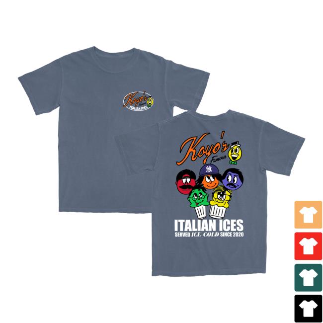 Koyo Merch Store Koyo's Italian Ice Tee 5 Koyo Merch Store Koyo's Italian Ice Tee