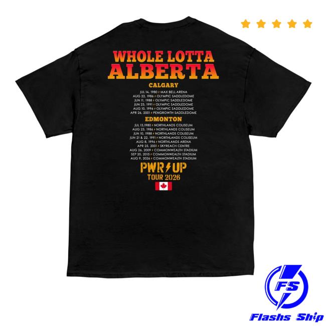 Acdc Store Merch Edmonton Pwr Up Tour T-Shirt 4 Acdc Store Merch Edmonton Pwr Up Tour T-Shirt