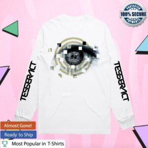 Tesseract Merch Store Eyes Longsleeve White