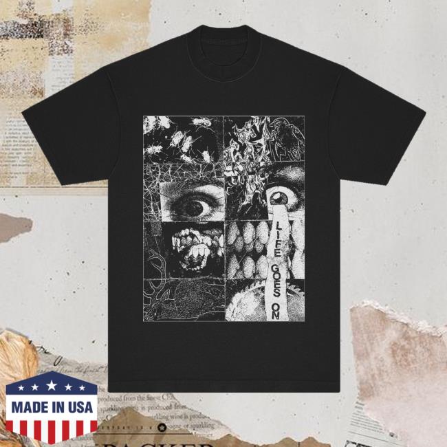 Get A Real Job Kid Merch Store Life Goes On Black Tee 2 Get A Real Job Kid Merch Store Life Goes On Black Tee