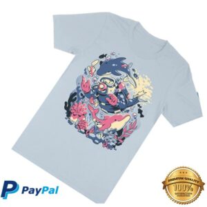 Fangamer Store Merch Dave The Diver Dolphins And Diver Tee