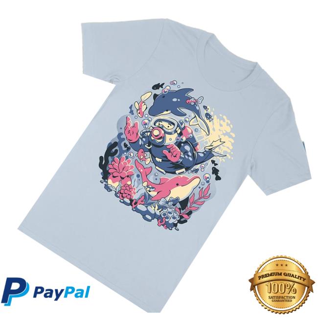 Fangamer Store Merch Dave The Diver Dolphins And Diver Tee 2 Fangamer Store Merch Dave The Diver Dolphins And Diver Tee