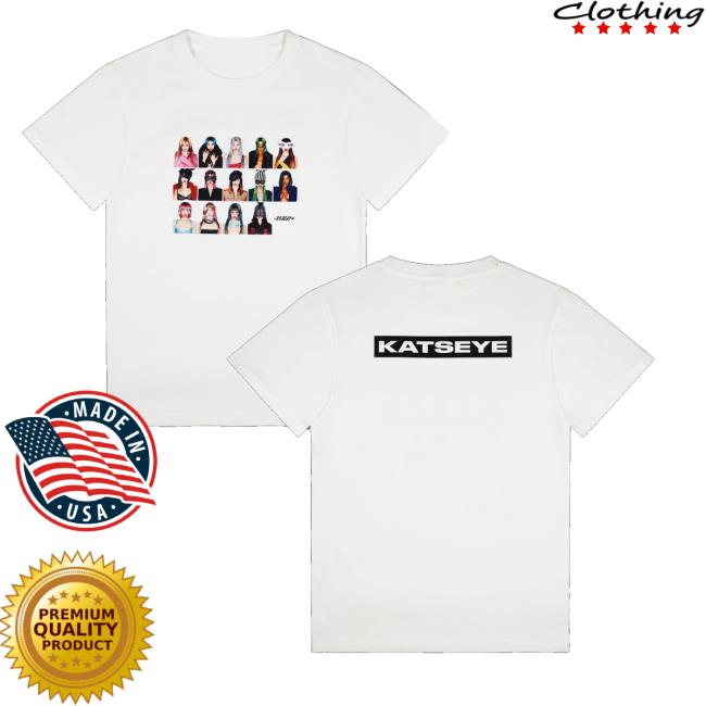Katseye Merch Store Wild Member Disguise White T-Shirt 2 Katseye Merch Store Wild Member Disguise White T-Shirt