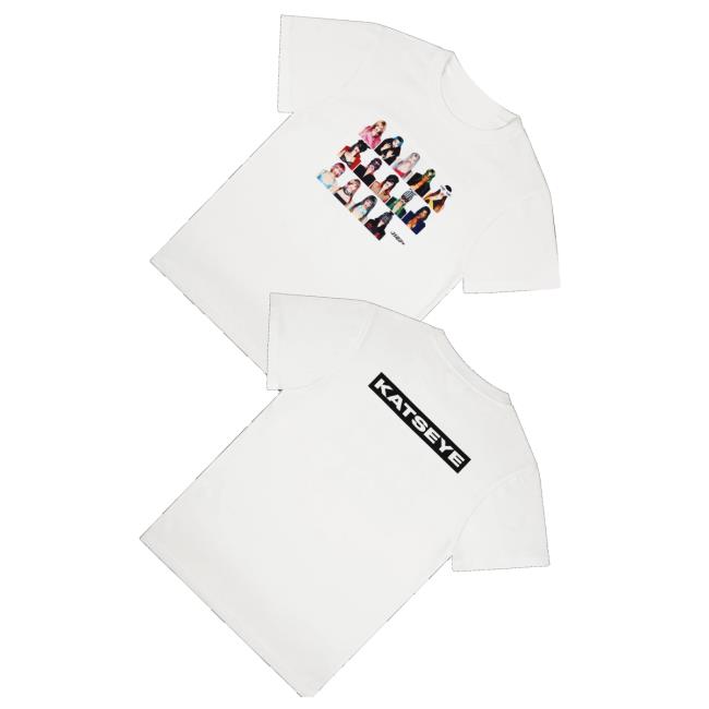 Katseye Merch Store Wild Member Disguise White T-Shirt 3 Katseye Merch Store Wild Member Disguise White T-Shirt