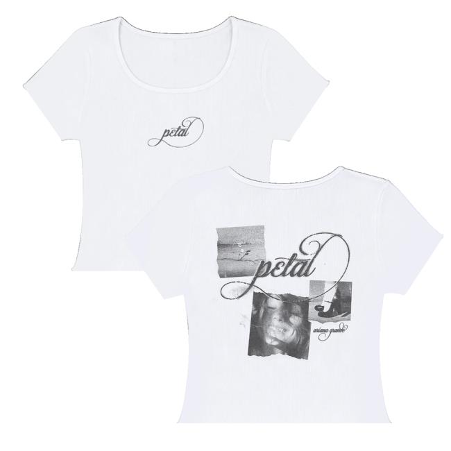 Ariana Grande Merch Store Petal Ripped Photo Baby Tee 2 Ariana Grande Merch Store Petal Ripped Photo Baby Tee