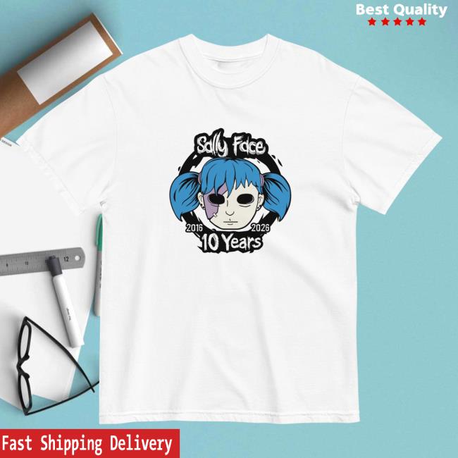 Sally Face Merch Store 10Th Anniversary Tee 2 Sally Face Merch Store 10Th Anniversary Tee