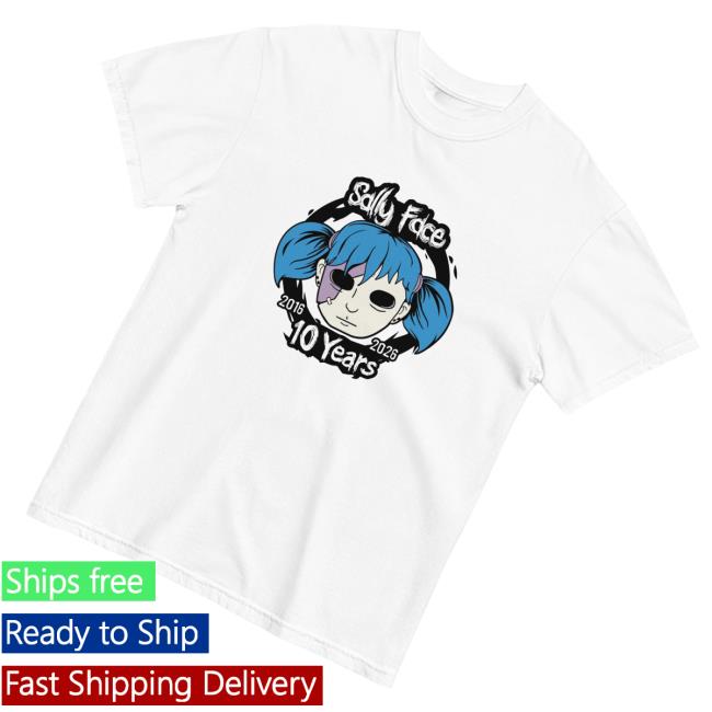 Sally Face Merch Store 10Th Anniversary Tee 3 Sally Face Merch Store 10Th Anniversary Tee