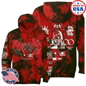 Darko Store Merch Red Tie Dye Hooded Sweatshirt