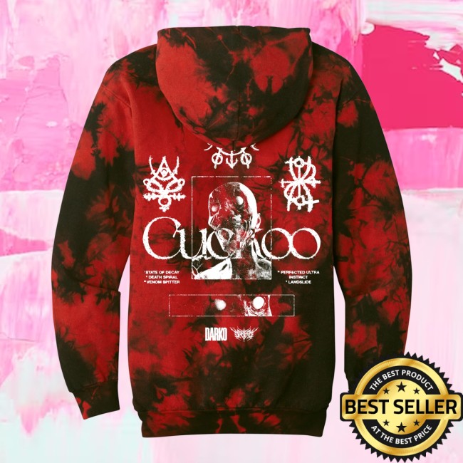 Darko Store Merch Red Tie Dye Hooded Sweatshirt 4 Darko Store Merch Red Tie Dye Hooded Sweatshirt