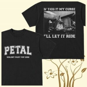 Ariana Grande Merch Store Shop Petal Core T-Shirt (Black)