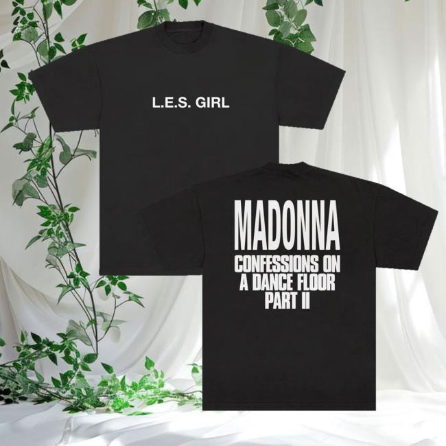 Madonna Merch Store L.E.S. Girl Tee 2 Madonna Merch Store L.E.S. Girl Tee
