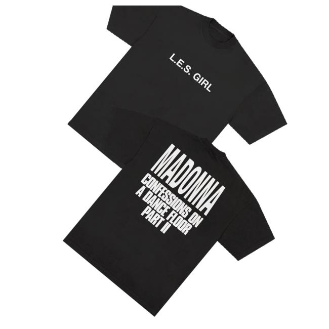 Madonna Merch Store L.E.S. Girl Tee 3 Madonna Merch Store L.E.S. Girl Tee