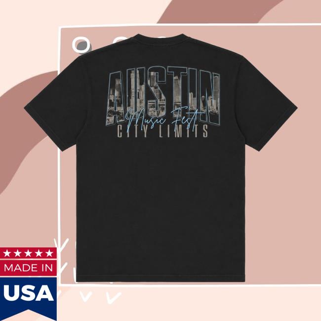 Acl Music Festival Store Merch Skyline Tee Black 4 Acl Music Festival Store Merch Skyline Tee Black