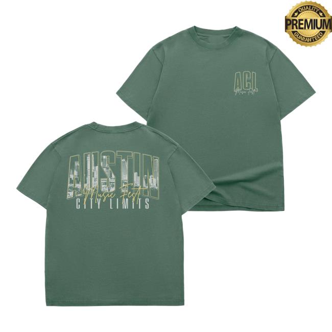 Acl Music Festival Store Merch Skyline Tee Green 5 Acl Music Festival Store Merch Skyline Tee Green