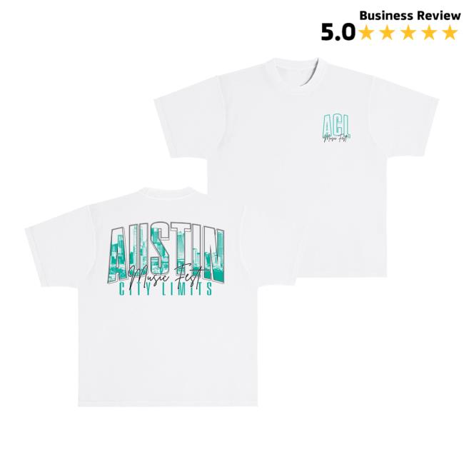 Acl Music Festival Store Merch Skyline Tee White 5 Acl Music Festival Store Merch Skyline Tee White