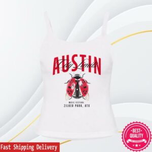 Acl Music Festival Store Merch Women’s Ladybug Spaghetti Tank