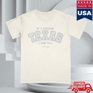 Ella Langley Store Merch He’s Choosin Texas Tee Grey Blue