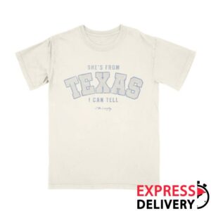 Ella Langley Store Merch She’s From Texas Tee Grey Blue