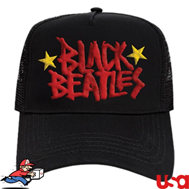 Interscope Store Merch Black Beatles Hat 3 Interscope Store Merch Black Beatles Hat