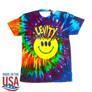 Levity Store Merch Levity Blast Your Brain Smiiiley Tee In Whirlpool Tie Dye