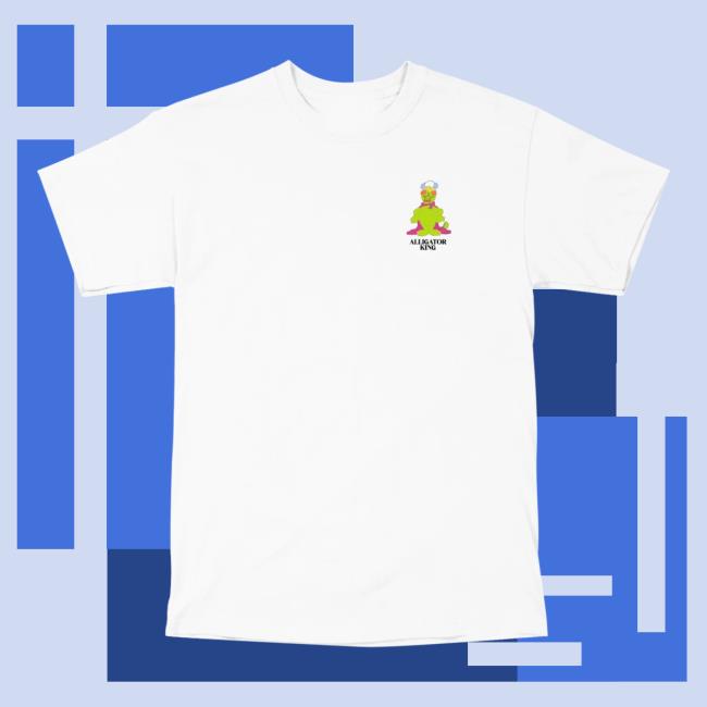Retrokid Store Merch Sesame Street Alligator King T-Shirt White 3 Retrokid Store Merch Sesame Street Alligator King T-Shirt White