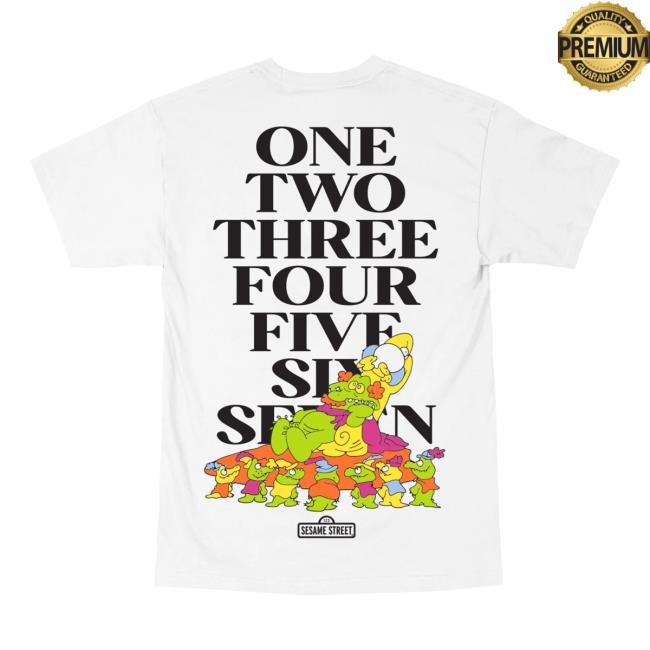 Retrokid Store Merch Sesame Street Alligator King T-Shirt White 4 Retrokid Store Merch Sesame Street Alligator King T-Shirt White