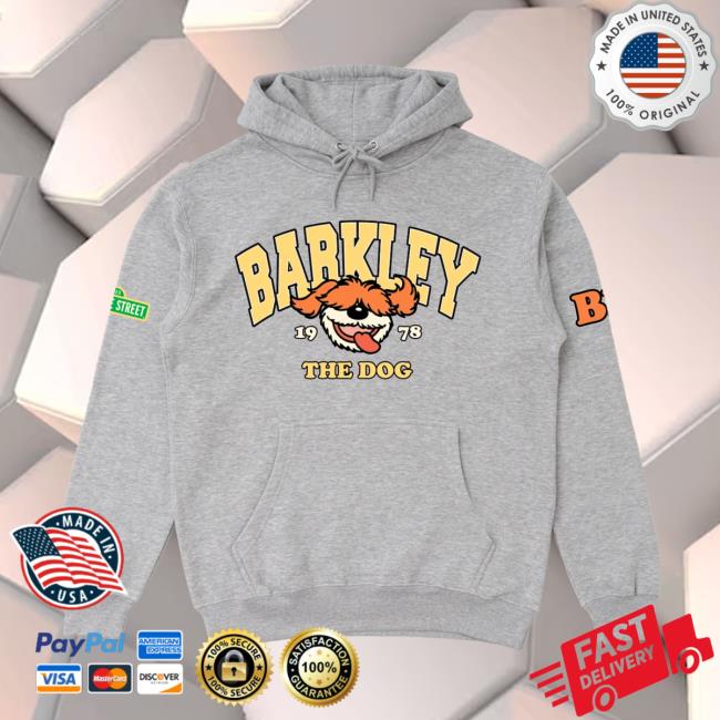 Retrokid Store Merch Sesame Street Barkley Hoodie Heather Grey 3 Retrokid Store Merch Sesame Street Barkley Hoodie Heather Grey